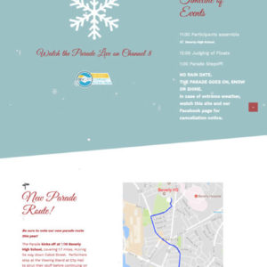 New Website for Beverly Holiday Parade by LPCS Websites Danvers