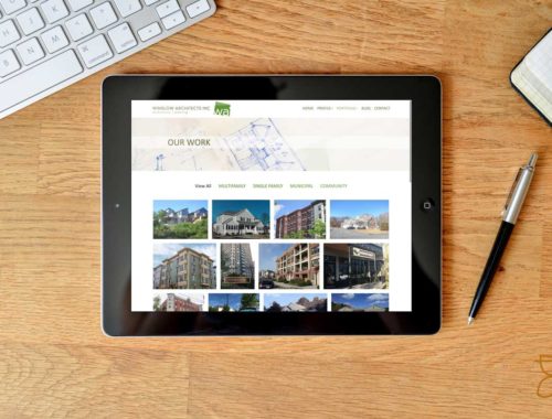 New website for architectural firm in Arlington MA